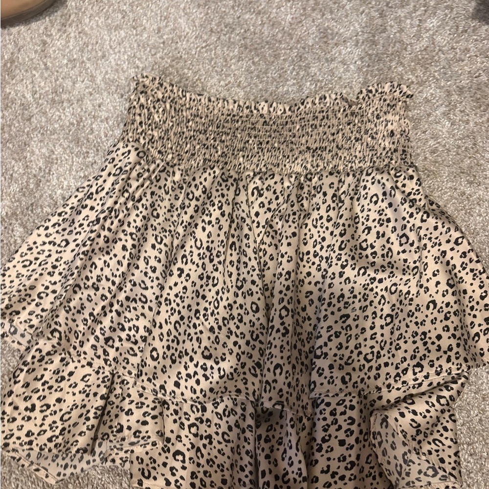 Altar'd State Animal Print Mini Skirt